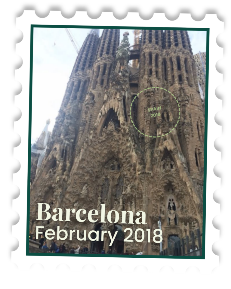 Suitcase Strategist Stamp of Barcelona